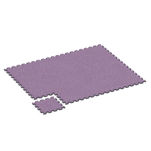 Typische Verlegung oder Einbausituation für den Artikel 6828 von WARCO - Fitness Active gulvflise, Farbton Lavendel in der Abmessung 44,6 x 44,6 x 1,8 cm.