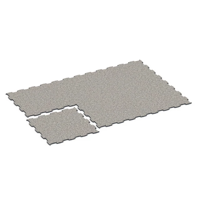 Typische Verlegung oder Einbausituation für den Artikel 6833 von WARCO - Fitness Active gulvflise, Farbton Grå granit in der Abmessung 97,1 x 97,1 × 1,8 cm.