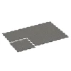 Typische Verlegung oder Einbausituation für den Artikel 6922 von WARCO - Messegulv klikflise, Farbton Mørkegrå granit in der Abmessung 97,1 x 97,1 × 1,8 cm.