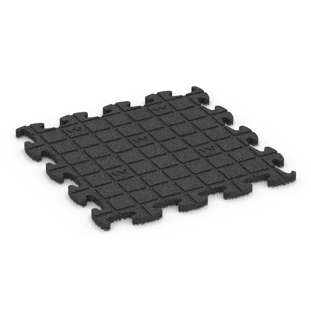 Typische Verlegung oder Einbausituation für den Artikel 6932 von WARCO - Faldsikringsflise puzzle, Farbton Grå granit in der Abmessung 46 x 46 × 2,8 cm.