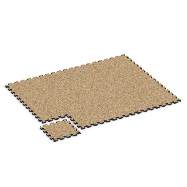 Typische Verlegung oder Einbausituation für den Artikel 6939 von WARCO - Faldsikringsflise puzzle, Farbton Rattan in der Abmessung 44,6 x 44,6 × 2,8 cm.