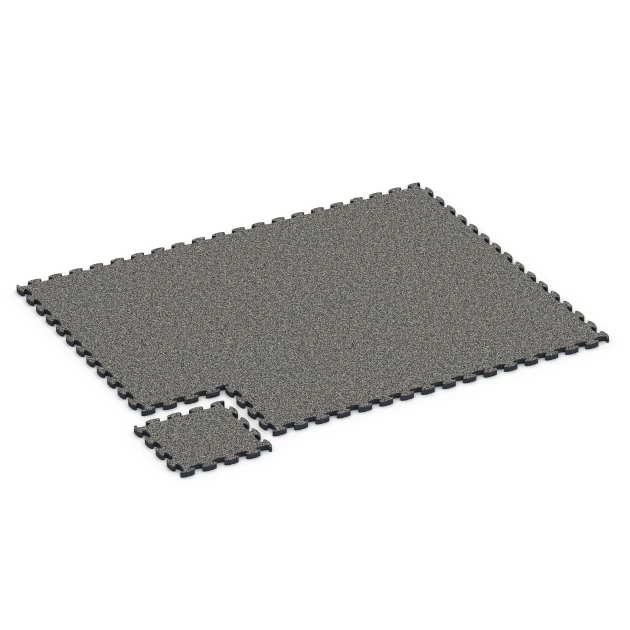 Typische Verlegung oder Einbausituation für den Artikel 6949 von WARCO - Boldbanefliser, Farbton Mørkegrå granit in der Abmessung 44,6 x 44,6 × 2,8 cm.