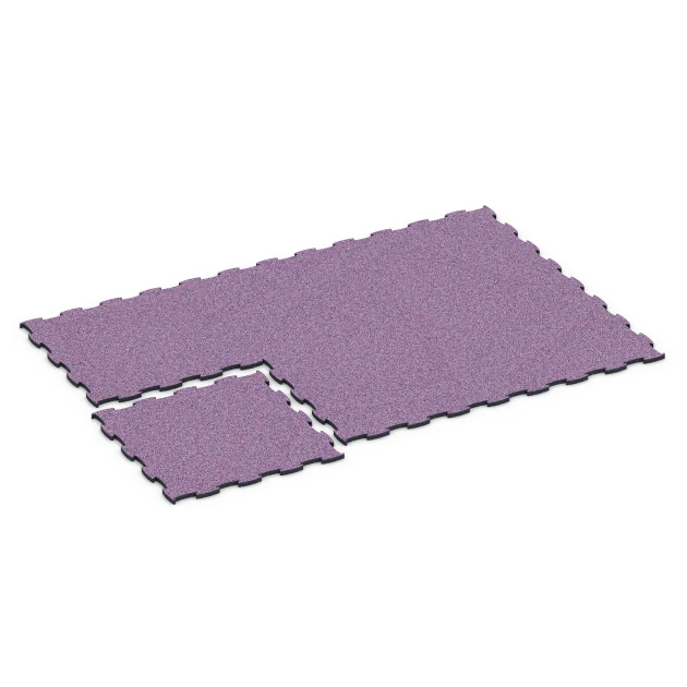 Typische Verlegung oder Einbausituation für den Artikel 6855 von WARCO - Fitness Active gulvflise, Farbton Lavendel in der Abmessung 97,1 x 97,1 x 2,8 cm.