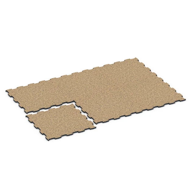 Typische Verlegung oder Einbausituation für den Artikel 6858 von WARCO - Fitness Active gulvflise, Farbton Rattan in der Abmessung 97,1 x 97,1 x 2,8 cm.