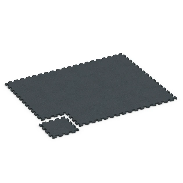 Typische Verlegung oder Einbausituation für den Artikel 6967 von WARCO - Fitness Premium studiegulv, Farbton Antracit in der Abmessung 45,9 x 45,9 x 2,8 cm.