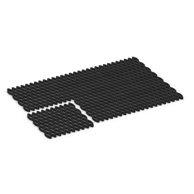 Typische Verlegung oder Einbausituation für den Artikel 7009 von WARCO - Faldsikringsgræsrist, Farbton Antracit in der Abmessung 100 x 100 x 4 cm.
