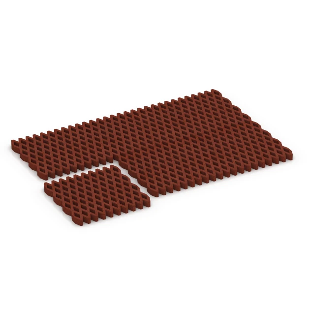 Typische Verlegung oder Einbausituation für den Artikel 7013 von WARCO - Faldsikringsgræsrist, Farbton Murstenrød in der Abmessung 100 × 100 × 8 cm.