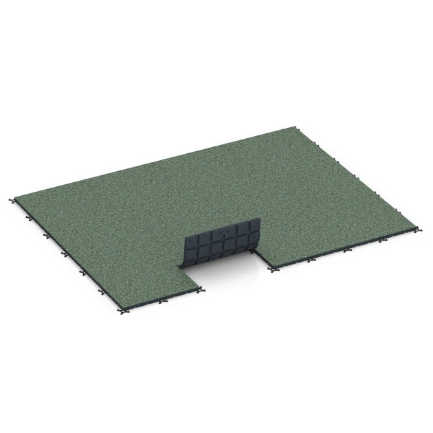Typische Verlegung oder Einbausituation für den Artikel 7134 von WARCO - Udendørs træningsgulv, Farbton Engelsk plæne in der Abmessung 60 x 60 x 3 cm | 0,36 m².