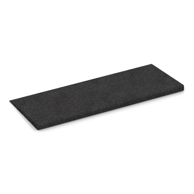 Foto der hinteren Seite vom unsymmetrischen WARCO-Formteil 2348: Tærskelrampe 75 cm, Design Antracit, Maße 75 x 30 cm | 8 < 30 mm.